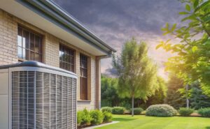 prepping HVAC before stormy weather